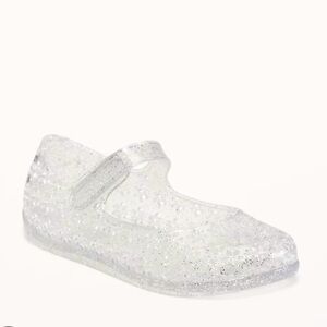 Old Navy Clear Toddler Glittery Jelly Flats